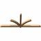 Ekena Millwork Redmond Smooth Timber Gable Bracket, Western Red Cedar, 96"W x 40"H x 3 1/2"D x 3 1/2"F, 10/12 Pitch GBW096X40X0404RED00SWR - alternate 3